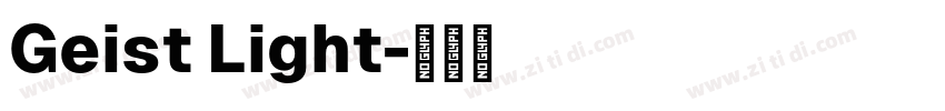 Geist Light字体转换
